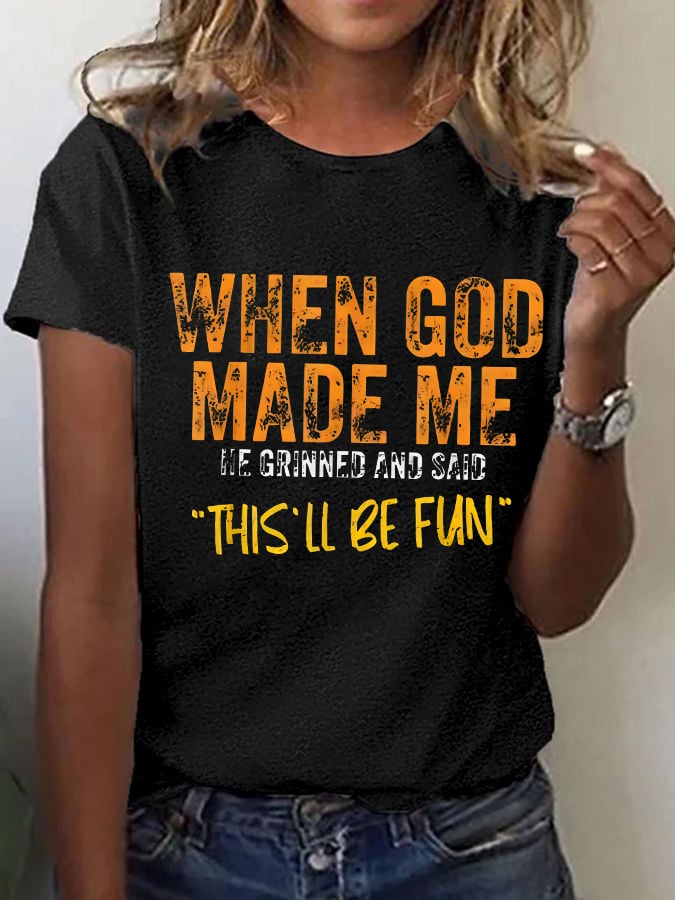Women'S Casual Faith Short Sleeve T-Shirt