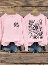 Women's Faith Printed Casual Sweatshirt