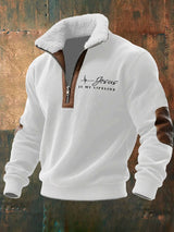 Men's Retro Faith Print Hoodie