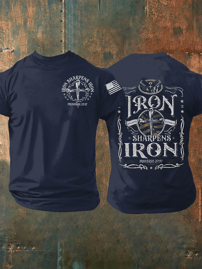 Men's Iron Sharpens Iron Short-sleeved T-shirt