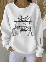 Women's Faith Art Print Sweatshirt