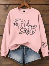 Women's I Can't but I Know A Guy Faith Print Sweatshirt