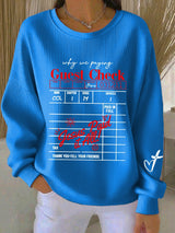 Women's  Jesus Paid It All Faith Print Sweatshirt