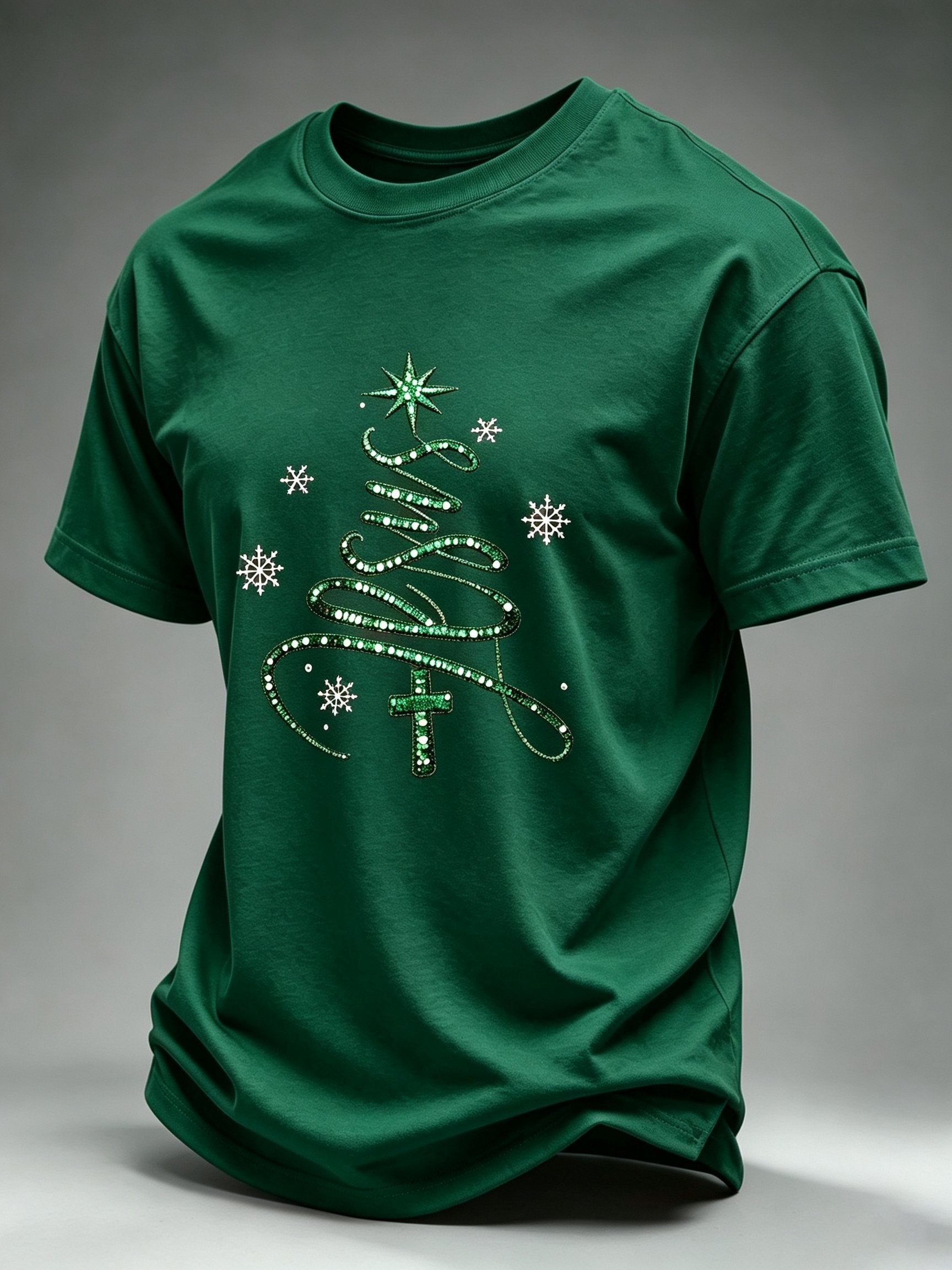 Men's Christmas Printed Short-Sleeve T-Shirt